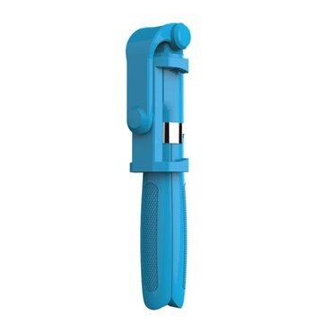 Bluetooth Selfie Stick Met Statief Plastic Lichtmetalen Self Stick Selfiestick Telefoon Smartphone Selfie-Stick Voor Iphone Samsung Huawei: Blauw