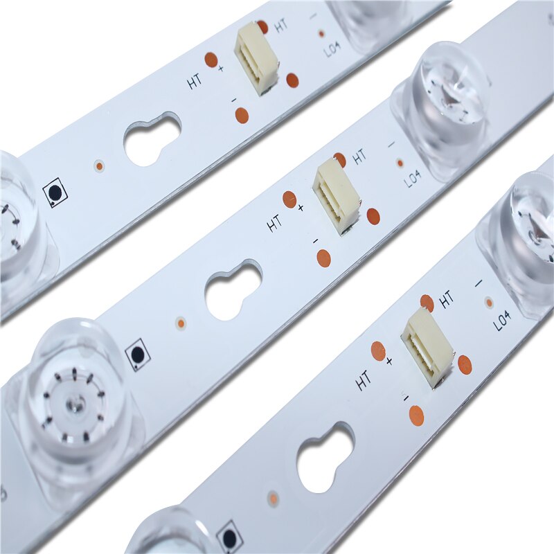 Kit 3 PCS 8LED 69cm LED Backlight strip for L40F3301B L40P-F 4C-LB4008-HR01J 40D2900 40HR330M08A6 V8 L40E5800A L40F3301B