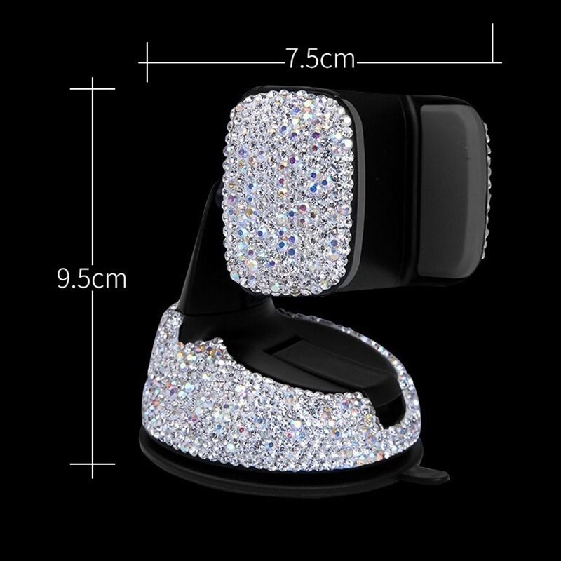 Luxe diamanten auto telefoonhouder beugel zuignap decoratie dashboard auto accessoires interieur vrouw decoratie bling strass steentjes