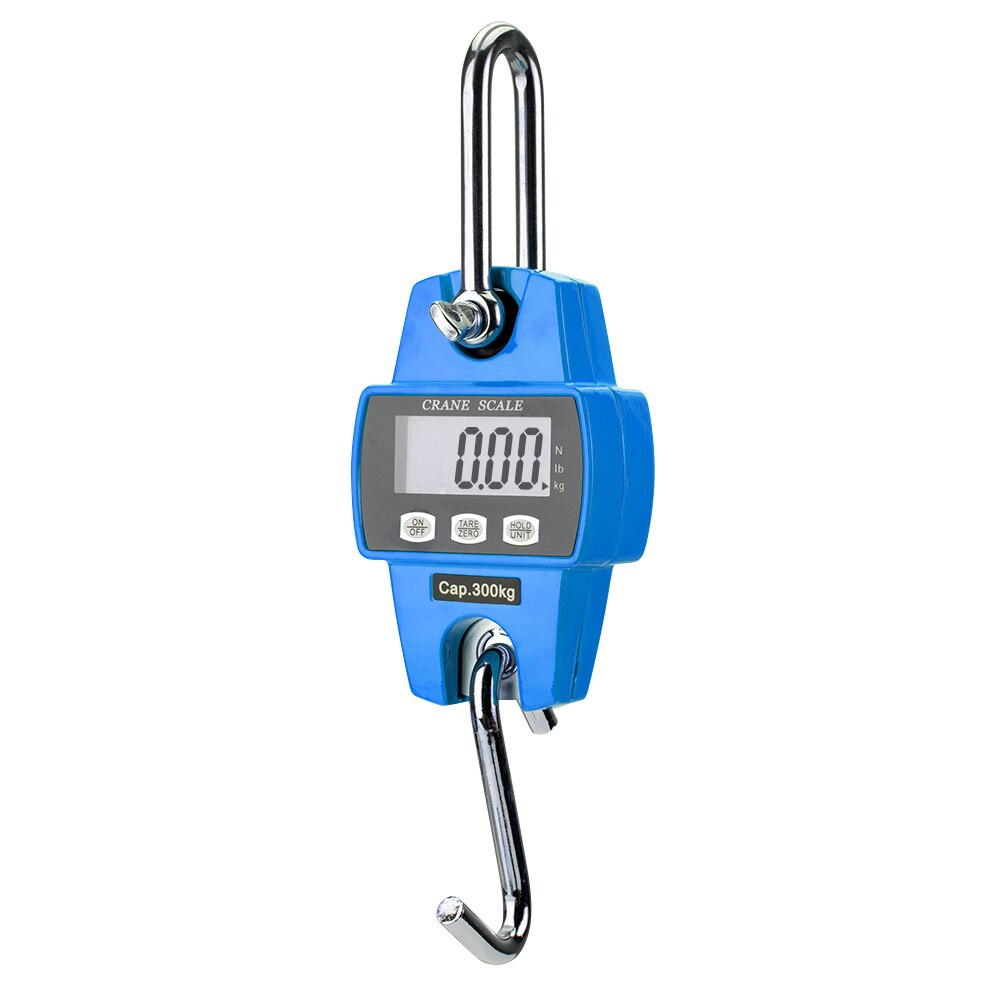 300kg 660 lb Mini Crane Scale Portable Industrial Digital Electronic Stainless Heavy Duty Digital Hanging Scales Tools: Bule