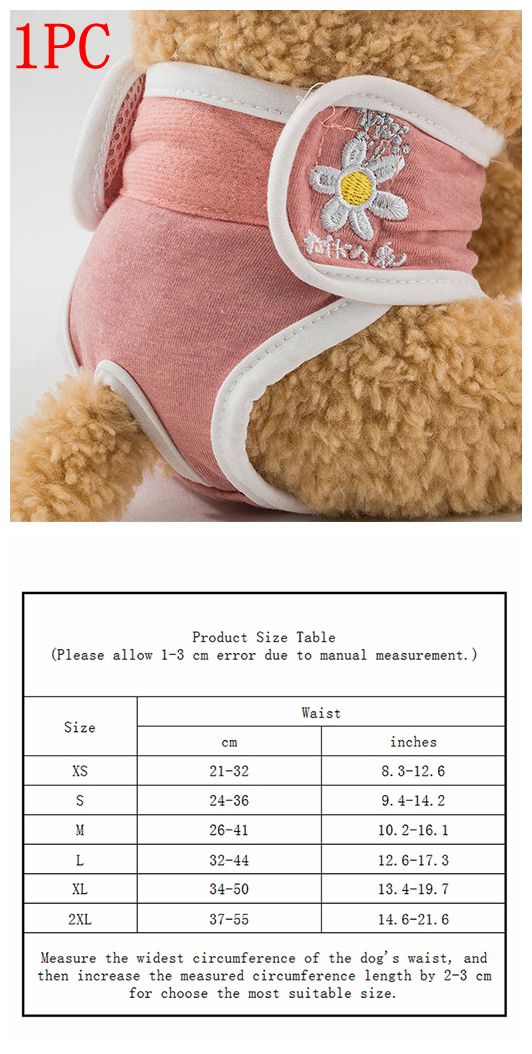 30 stk hundebleer til hunde hanhunde hygiejnebukser med seler små engangsbleer til kæledyr hundebleer: B02-(1 stk )-166 / S -1 stk