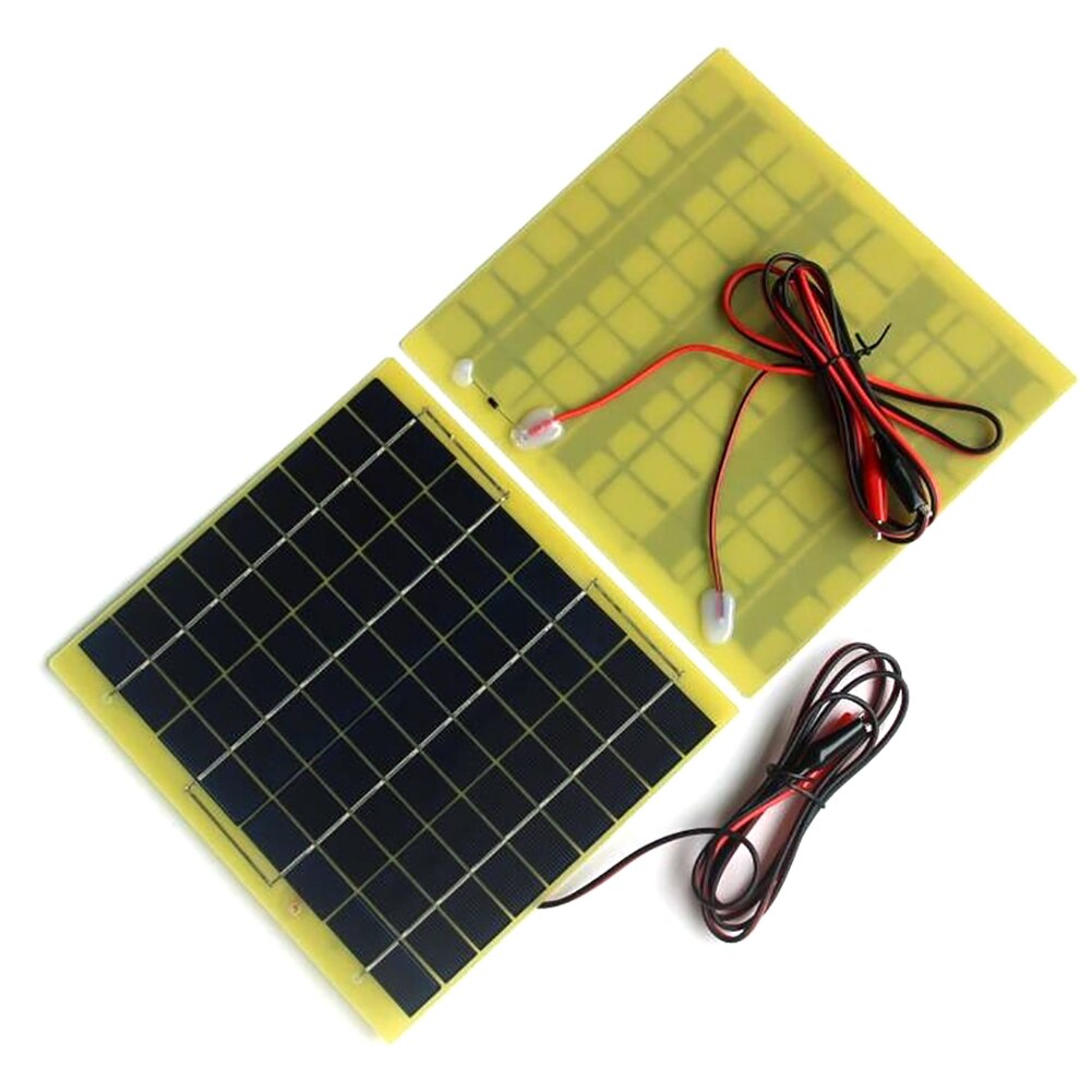 5W 18V Polycrystalline Solar Cell Solar Panel Solar System For 12V Car Battery Electronic Appliance Lights