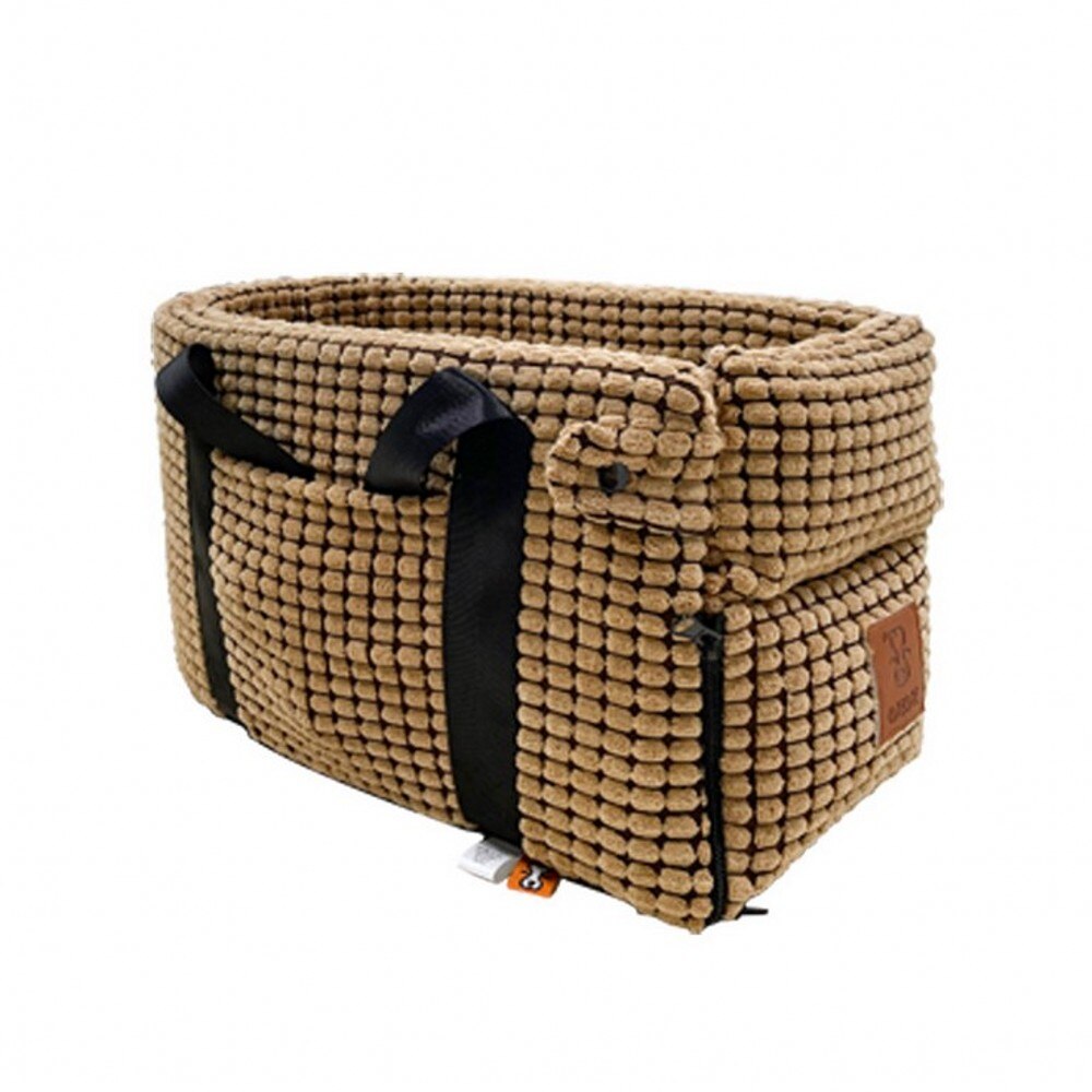 Draagbare Hond Kat Auto Mat Kennel Veiligheid Zetel Auto Centrale Controle Universele Voertuig Armsteun Doos Hond Draagtas Huisdier levert: Yellow