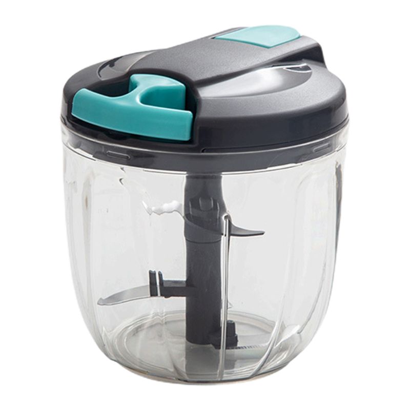 Mini Manual Vegetable Chopper 3 Blades/5 Blades Hand Mixer f