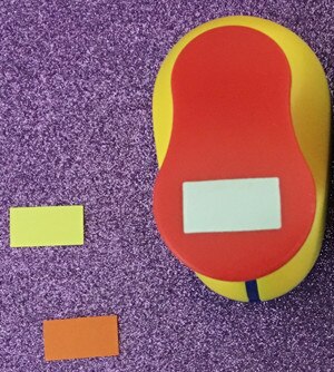Poinçon de trou en forme de Rectangle, en losange outils de Scrapbooking de bricolage coupe en papier EVA poinçons de silhouette géométrique bateau gratuit de 1 pouce: 1pc Rectangle