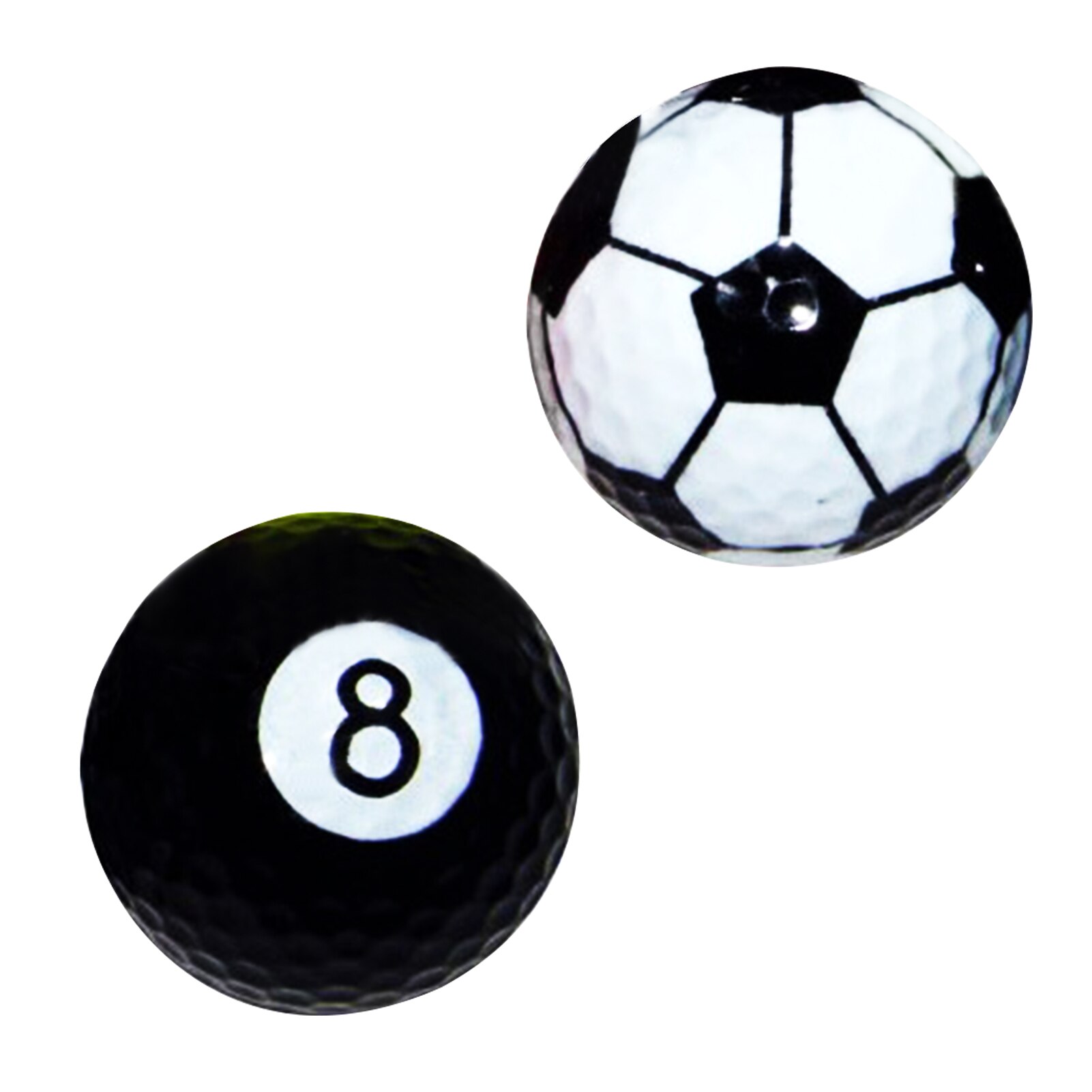 6Pcs Novelty Twee Lagen Golf Practice Ballen Veelkleurige Golf Sport Ballen Praktijk Training Aids Gereedschap