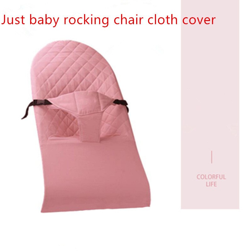 Funda de tela para silla mecedora de bebé, cómoda, artefacto para dormir, accesorio de repuesto para silla mecedora: Cotton pink