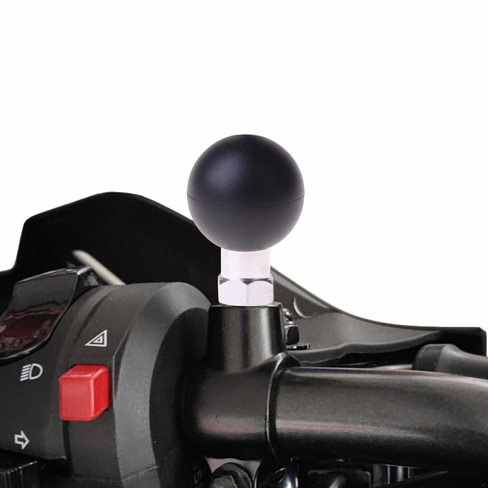 Suporte para telefone de motocicleta, esfera de base m10 x 1.25 macho com rosca para montagem de moto e ram, 1 peça