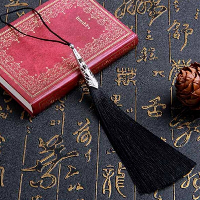 Tee itse 2 kpl sileä pystysuora pitkä tupsu riipus korvakorut korut tarvikkeet 13cm askartelu: Musta  -2 kpl