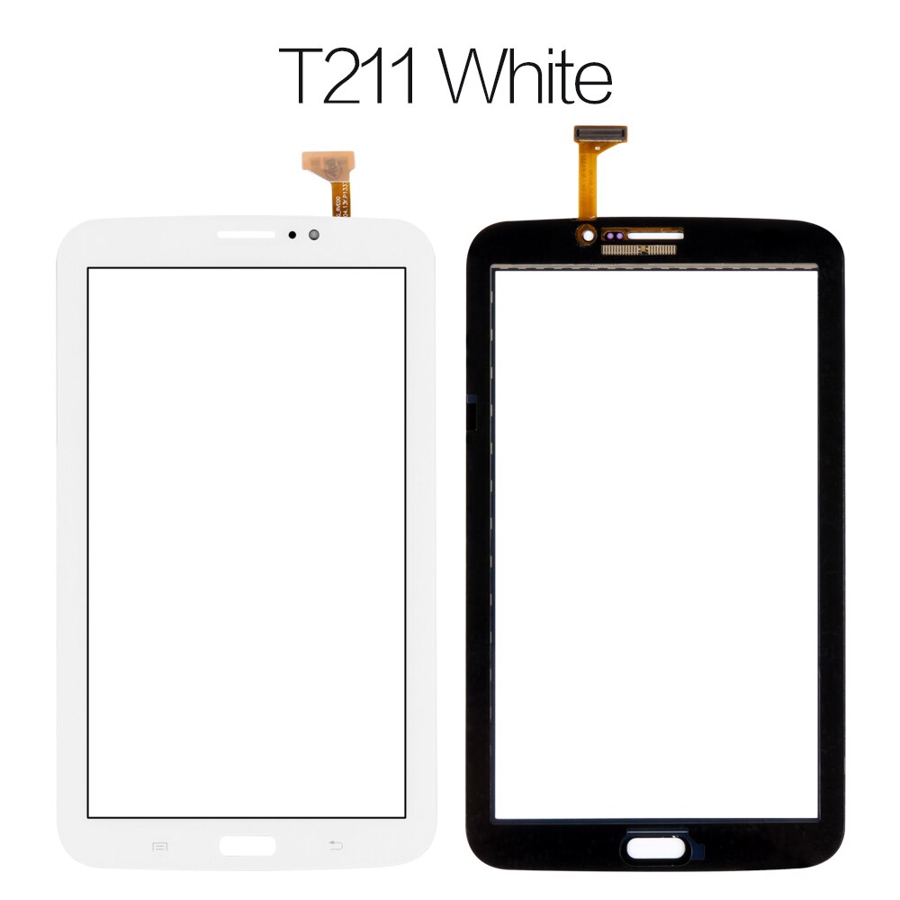 Srjtek 7" For Samsung Galaxy Tab 3 7.0 SM-T210 SM-T211 SM T210 T211 Touch Screen Digitizer Glass Panel Sensor Tablet Replacement: t211 white