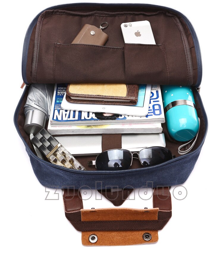 Men Laptop Backpacks Travel Backpack Multifunction Business Bag Anti Theft Canvas Male School Backpack