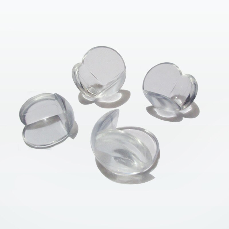 4/8Pcs Child Baby Safety Silicone Protector Table Corner Edge Protection Cover Children Anticollision Edge & Guards: Transparent 4pcs