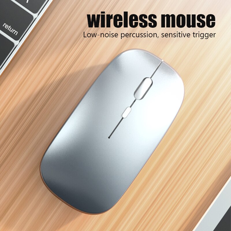 Mysz bezprzewodowa 1600DPI mysz komputerowa RGB Bluetooth cichy akumulator z podświetlany diodami LED USB myszy na PC Laptop