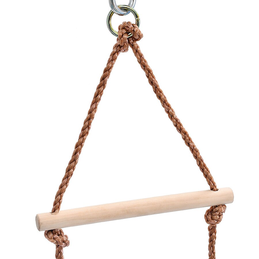 Bambini ragazzo scaletta da arrampicata giocattoli per il Fitness pioli in legno scala in corda bambini arrampicata Indoor Outdoor Garden bambini Sport corda altalena