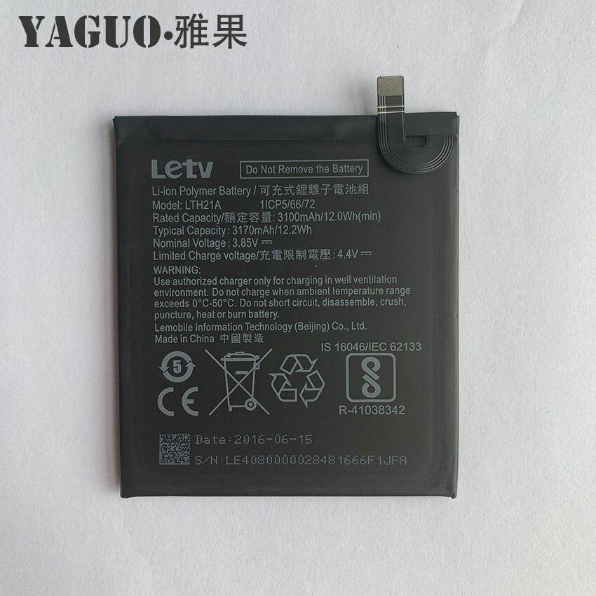 Original LTH21A 3100mAh Li-ion Backup Battery For LeEco Letv Le Phone Le MAX MAX2 X820 X821 Smart Phone + Free Tools