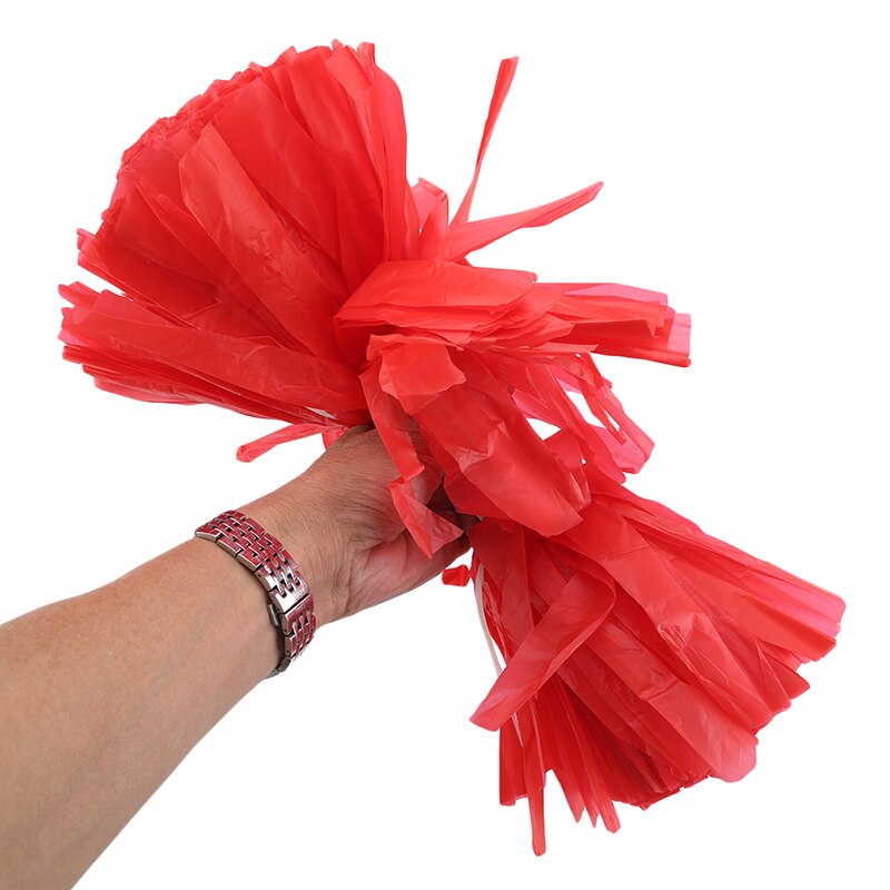 Sports pomponger cheerleader pomponger cheerleading rekvisita farge og håndtak kan velge