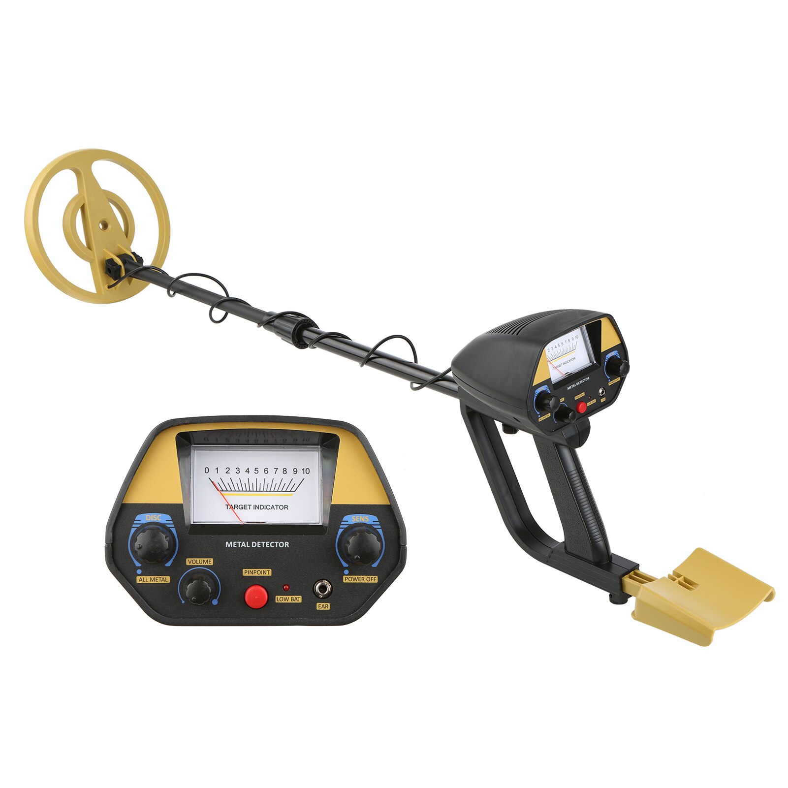 Handheld QC1039 Underground Metal Detector High Sensitivity Accuracy Metal Detecting Tool Underground Gold Metal Finder