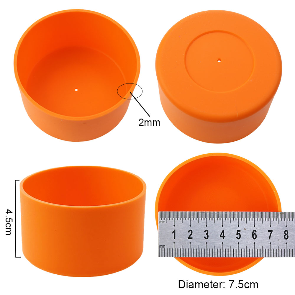12oz-24oz silikon-becherbodenabdeckungen 7.5cm 75mm rutschfeste bodenringe, untersetzerhüllen, verschleißfeste wärmeisolierung