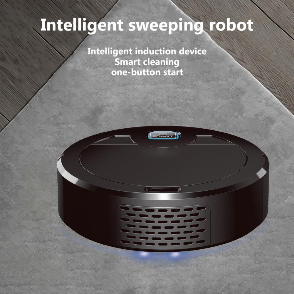 Robot barredora automático recargable, aspiradora de limpieza de suelo de 1600Pa