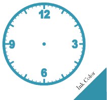 Klok Stempel Leren Tijd Vroeg Onderwijs Leermiddelen Voor Kinderen Leren Op Horloge Meerdere Stijl Seal Voor Basisschool: BLUE INK --PATTERN A