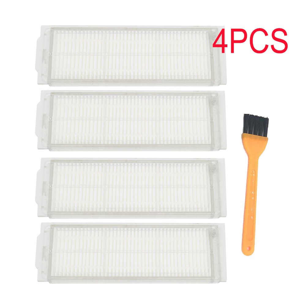 Hepa filter erstatning til xiaomi mijia styj 02ym conga 3490 viomi  v2 pro v-rvclm 21b støvsuger deler tilbehør: 4 stk