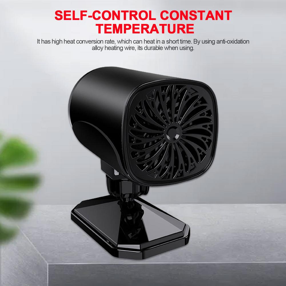 12V/24V 120W Auto Draagbare Elektrische Droger Voorruit Defogging Sneeuw Voorruitverluchting Ontdooier Winter Warmer Verwarming koelventilator