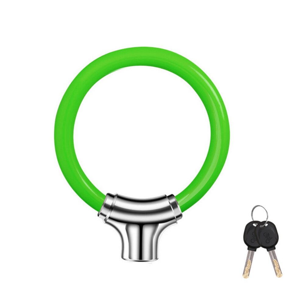 Lightweight Bicycle Lock Key Password Anti-theft Padlock MTB Road Bike Lock Motorcycle Lock Cycling Accessories: Green