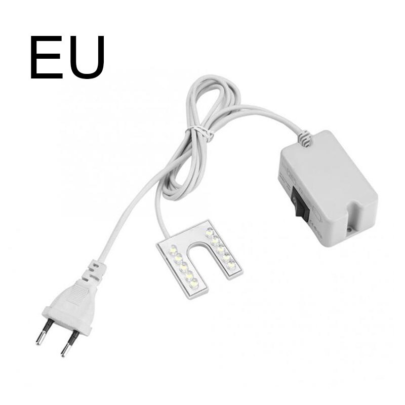 LED Sewing Machine Light Magnetic Mounting Base Working Gooseneck Lamp 110-265V EU/US Plug For Lathes Drill Presses Workbenches: EU
