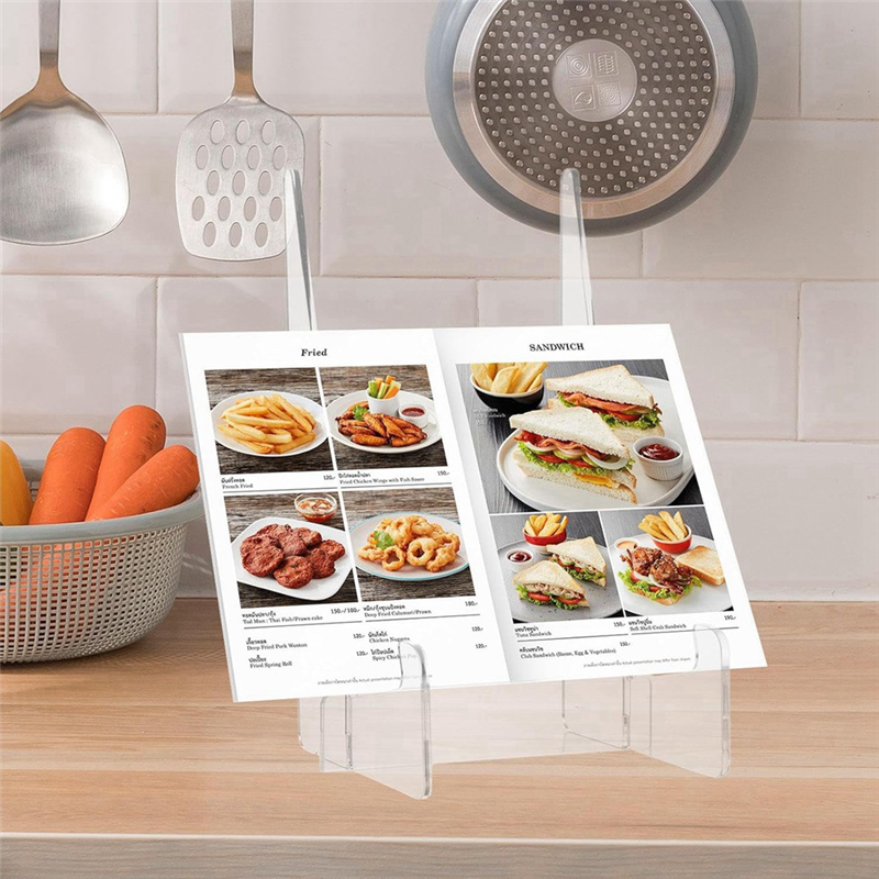 BSEVB-Acrylic Cookbook Holder Recipe Book Holder R... – Grandado