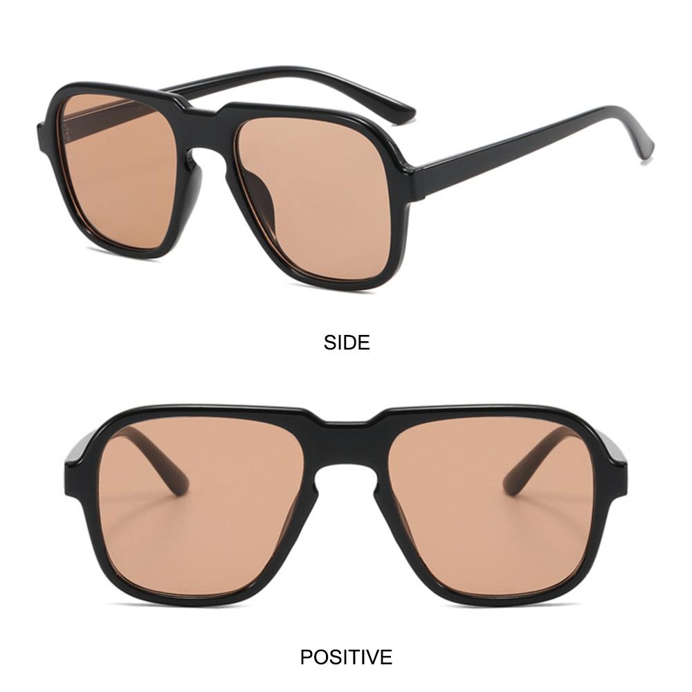 Gafas de sol Vintage para hombre y mujer, lentes de playa con gradiente de océano transparente, Retro, accesorio de verano