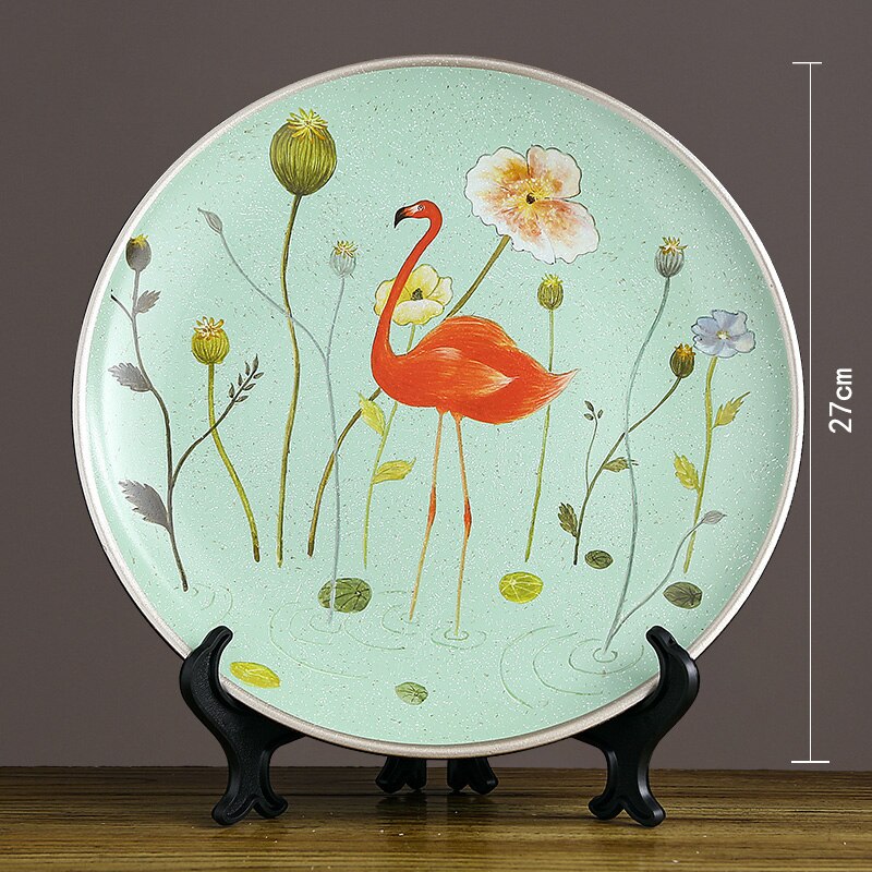 Amerikaanse Keramische Decoratieve Plaat Achtergrond Display Europese Home Restaurant Woonkamer Decoratie Muur Opknoping Plaat: B
