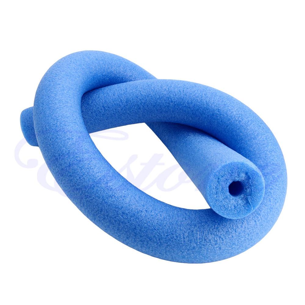 Flexible Rehabilitation Learn Swimming Pool Noodle Water Float Aid Woggle Swim: Blue