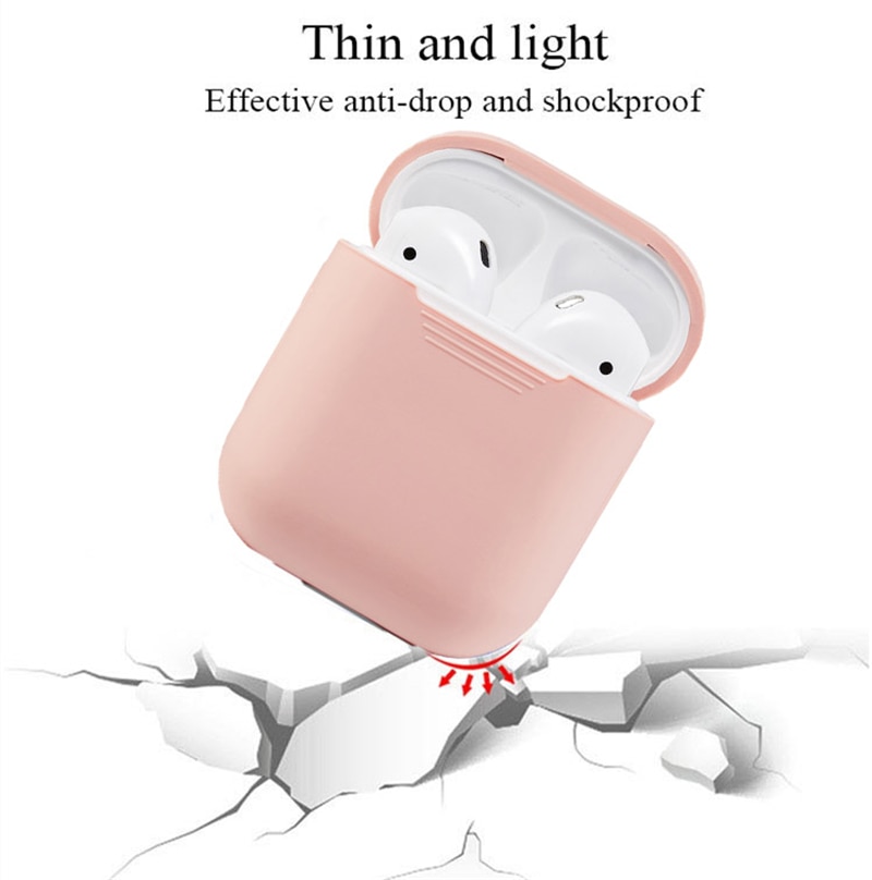 Soft Silicone Cases For Apple Airpods 1/2 Protective Bluetooth Wireless Earphone Cover For Apple Air Pods 1/2 Charging Box Bags