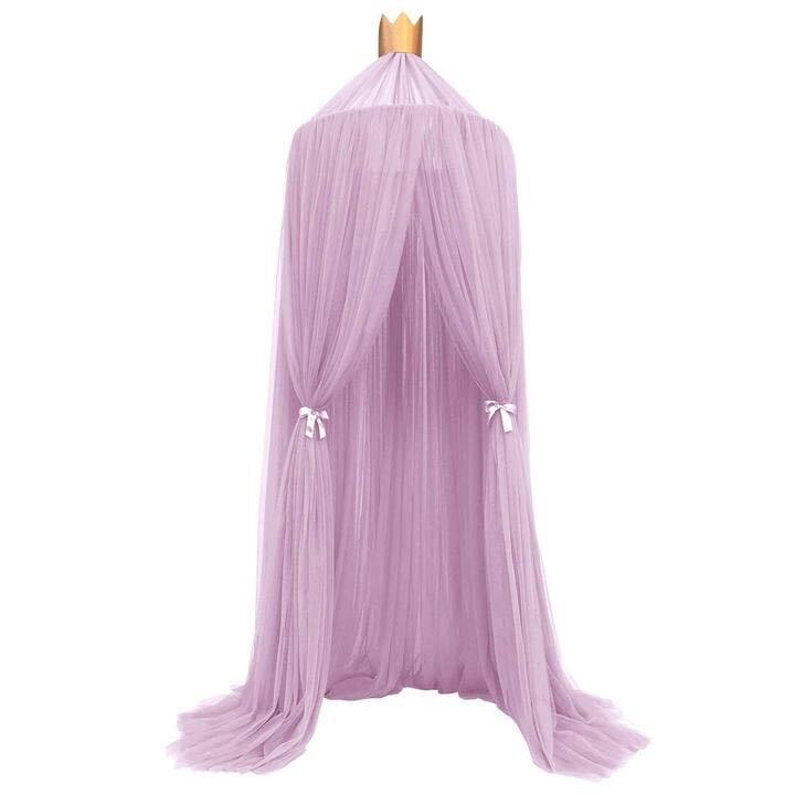 Moustiquaire pour bébé, rideau de lit, canopée, dôme suspendu, décoration de chambre de fille, canopée de princesse, tentes de jeu pour enfants: purple