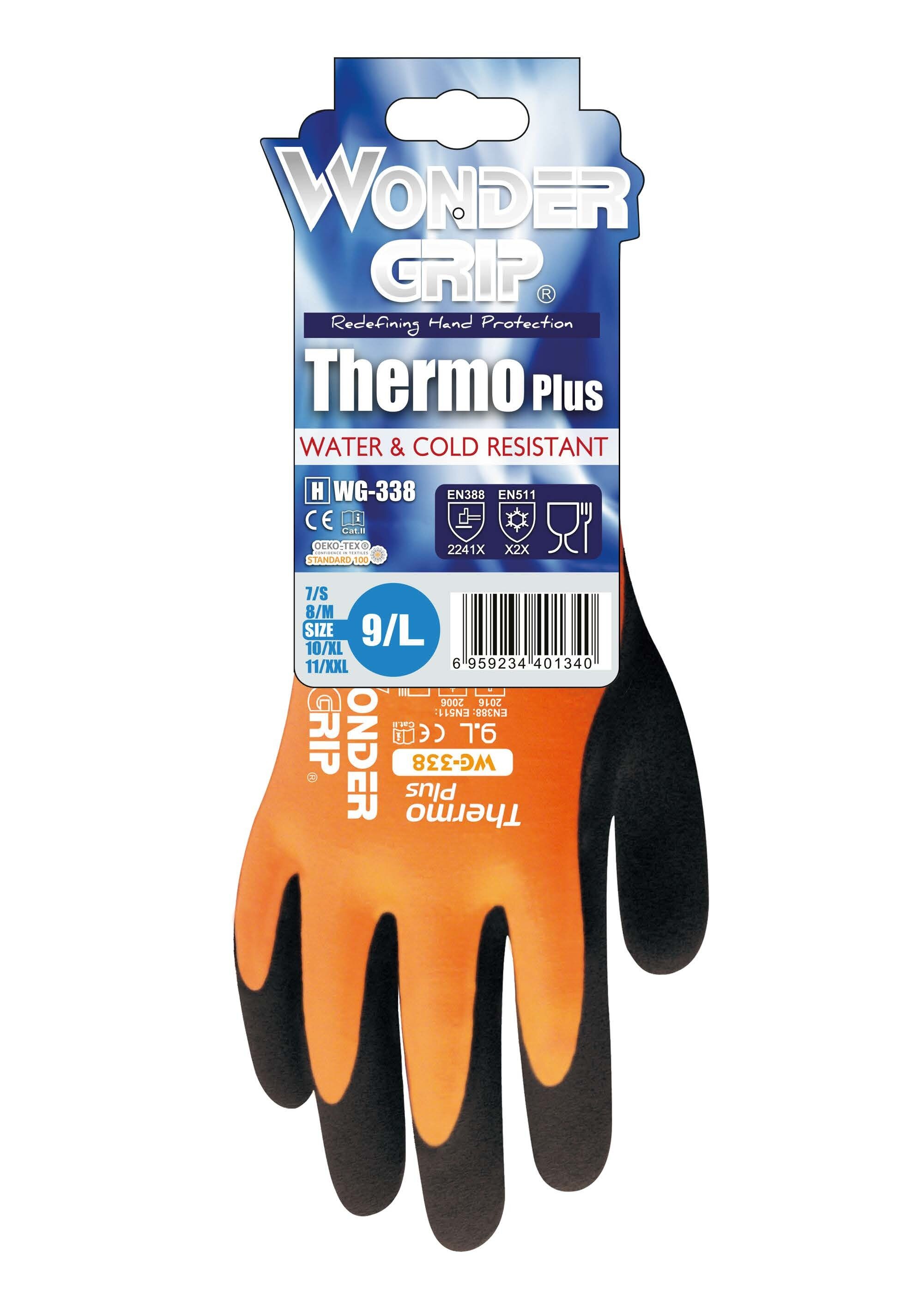Insulated Warm Acrylic Lining Fully Immersed Cold Proof Cold-proof Waterproof Winter Skiing Micro Foam Latex Safety Work Glove