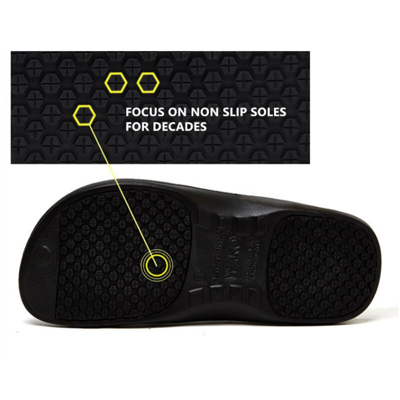 Eva Non-Slip Waterdichte Olie-Proof Keuken Werkschoenen Voor Chef Master Cook Hotel Restaurant Chef schoenen Platte Sandalen