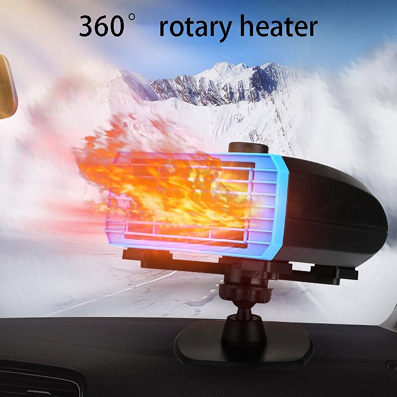Universele Draagbare Kachels Voor Auto 'S Vrachtwagens 12V 360 ° Verstelbare Heater Koelventilator Voorruitontwaseming