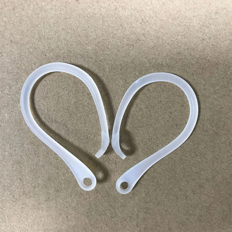 R auricular Bluetooth con gancho de silicona para Airpods 1/2 Pro, Clip de bucle para auriculares, gancho para la oreja, accesorios de repuesto para auriculares: Beige