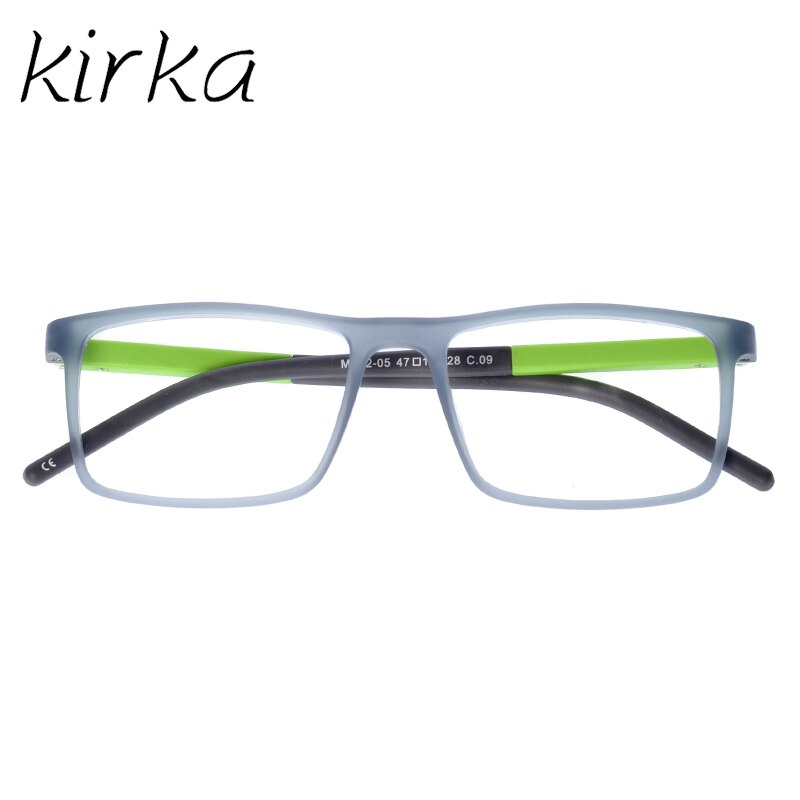 Kirka Kids Glasses TR90 Flexible Eyeglass Frames Children Optical Frame Kids Grey Children Glasses For 6-10 Years Old