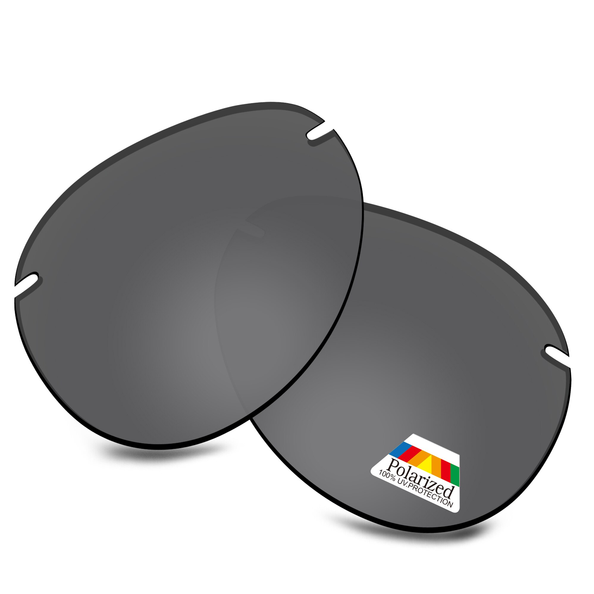 Bwake Polycarbonat Polarisierte Ersatz Linsen für-Maui Jim Zucker Strand MJ421 Sonnenbrille Rahmen-Mehrere Optionen: Dark Black