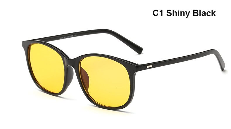 Gafas de protección contra radiación de ordenador para hombre y mujer gafas de lectura montura óptica antifatiga gafas de ordenador: C1shiny black
