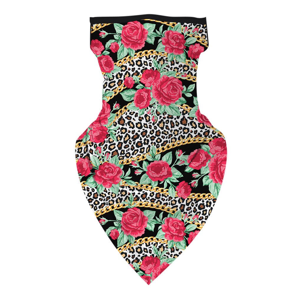 25# Outdoor Print Seamless Magic Scarf Ear Hook Sports Scarf Neck Tube Face Dust Riding Bandana Uv Protection Neck Gaiter