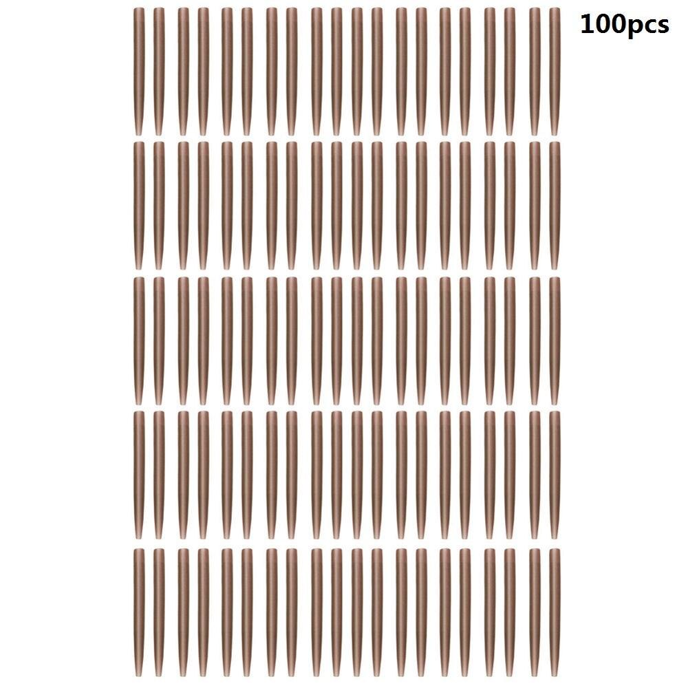 Terminal duradero Anti enredos multifunción 30/50/100x Mangas de goma antienredos conectar con gancho equipo de pesca de carpa: 100pcs C