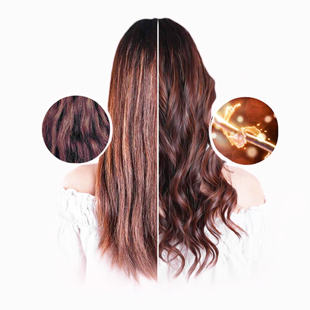 Electric Hair Curler 3 Barrel Ceramic Deep Waves Curling Salon Home Styling Tool