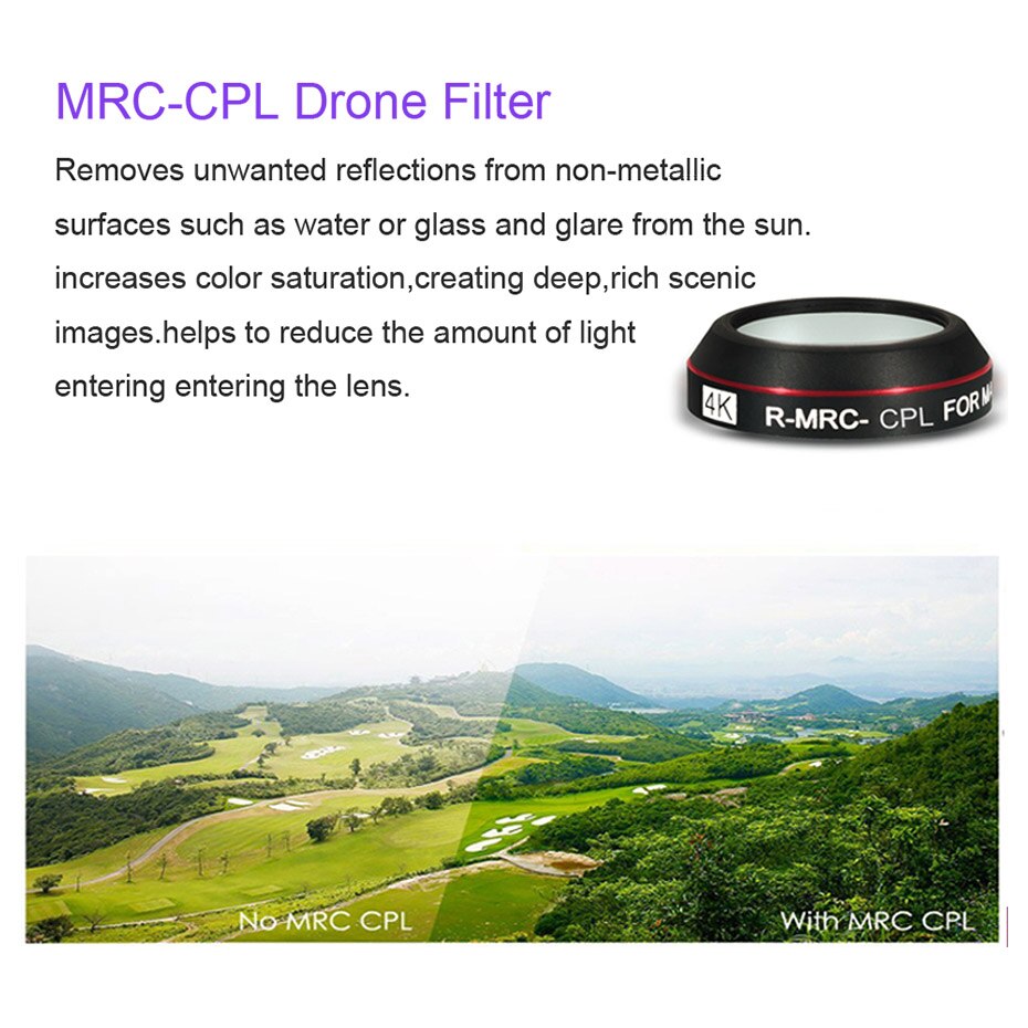 Drone Filter Voor Dji Mavic Pro Cpl Uv Ster Nd 4 8 16 32 Lens Filters Set Voor Mavic Pro gimbal Camera Accessoires 4K Lens Filter
