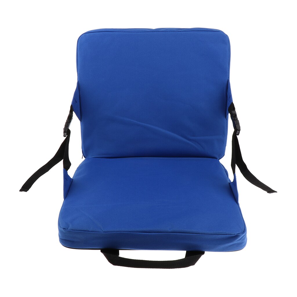 Liggende Stadion Seat Carry On Vouwen Bleker Stoel Met Rugleuning Voor Tribunes Gazons Achtertuinen Camping Vissen Traveacce: blue 38x34x38cm