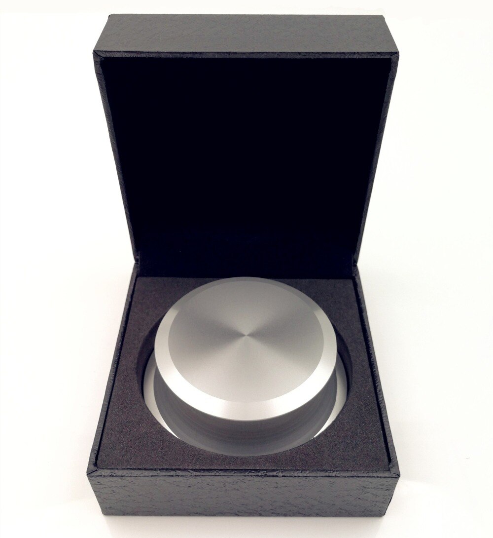 Rekord Gewicht Plattenspieler Vinyl Klemme LP Rabatt Stabilisator in Silber beenden