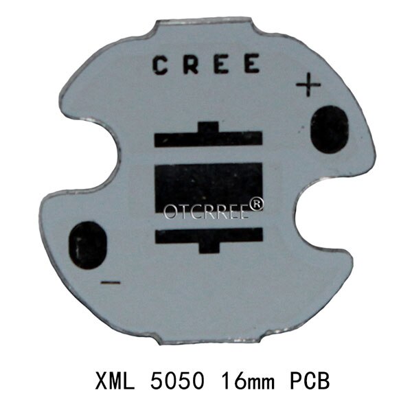 Cree XML2 XM-L2 XML T6 5050 led pcb płyta aluminiowa radiator płyta podstawowa płytka drukowana 32/25/20/16mm dla DIY światła: XML 5050 16mm PCB / 500 Pieces