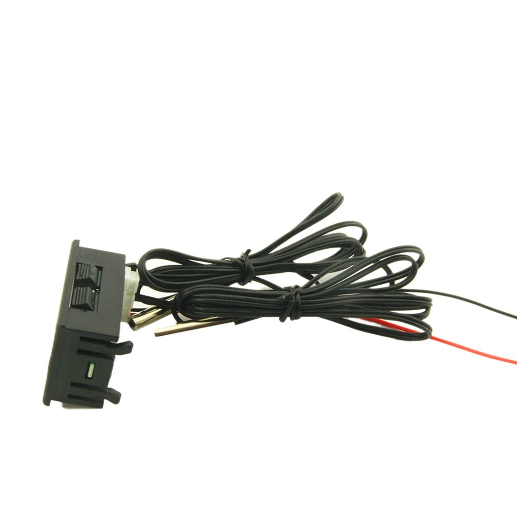 DC4-28V High Precision Dual Display Digital Car Thermometer With NTC Waterproof Metal Probe