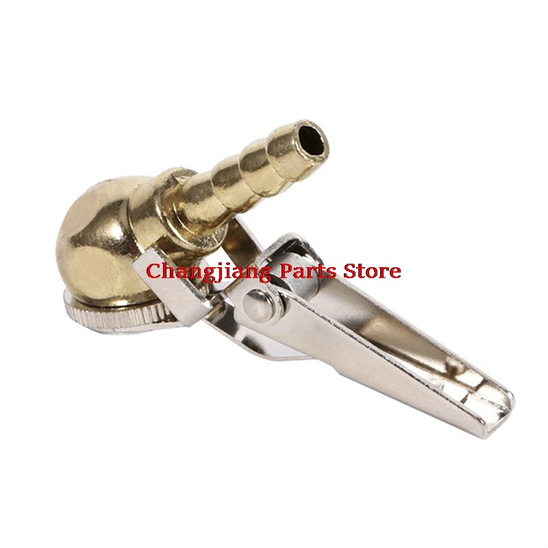 1Pc Tire Air Auto Tire Inflator Met Clip Voor Auto Band Reparatie Tools Chuck Inflator Gauge Messing Bal Auto: GD